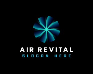 HVAC Ventilation Fan logo design