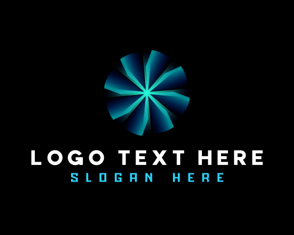 Flowing logo example 3