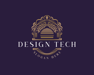 Elegant Sunset Arch  logo design