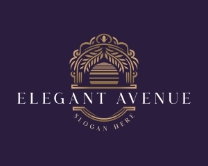 Elegant Sunset Arch  logo design