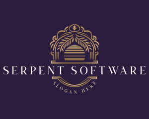 Elegant Sunset Arch  logo design