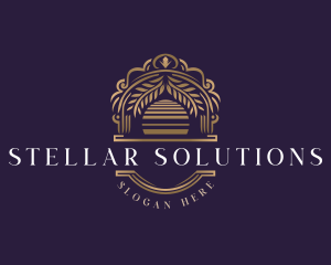 Elegant Sunset Arch  logo design