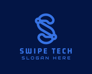 Cyber Technology Letter S logo design