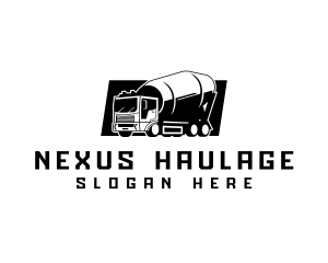 Construction Mixer Truck  logo design