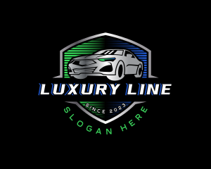 Luxury Car Shield logo design