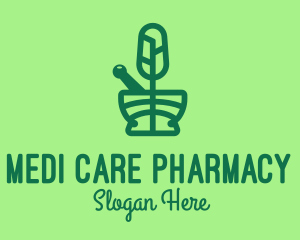 Green Forest Pharmacy logo design