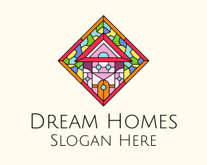 Realty Home Stained Glass Logo