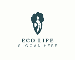 Nature Wellness Tree logo design