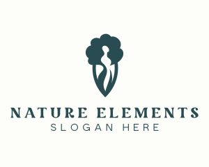 Nature Wellness Tree logo design