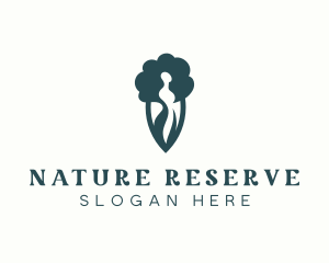 Nature Wellness Tree logo design