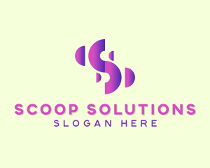 Digital Company Letter S logo design