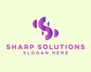 Digital Company Letter S logo design