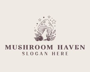 Healing Mushroom Wellness logo design