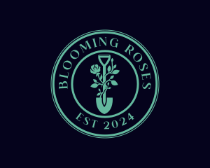 Rose Garden Planting logo design