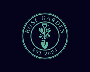 Rose Garden Planting logo design