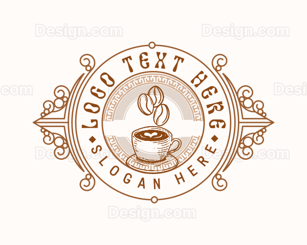 Coffee Bean Barista Logo