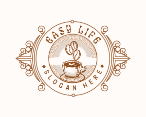 Coffee Bean Barista Logo