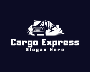 Freight Delivery Truck logo design