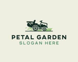 Lawn Mower Grass Cutting logo design