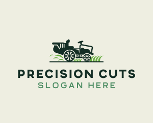 Lawn Mower Grass Cutting logo design