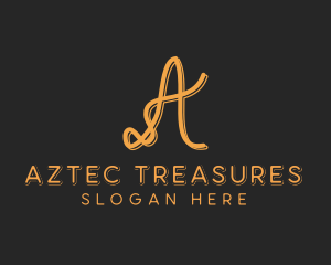 Sewing Tailor Letter A logo design