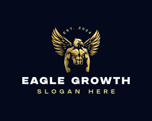 Eagle Muscular Fitness logo design