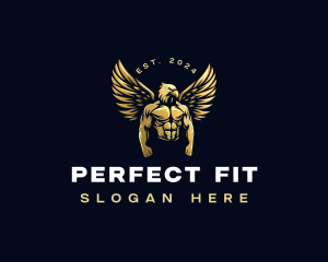 Eagle Muscular Fitness logo design