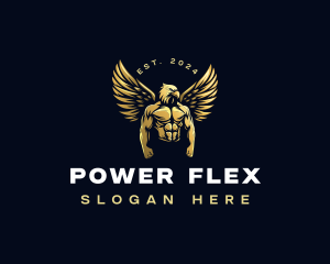 Eagle Muscular Fitness logo design