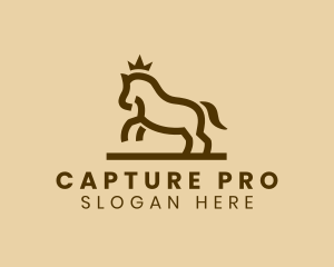 Enterprise Horse Crown logo design