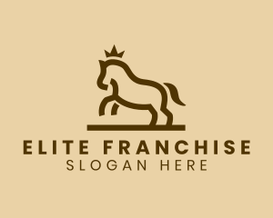 Enterprise Horse Crown logo design