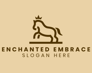 Enterprise Horse Crown logo design