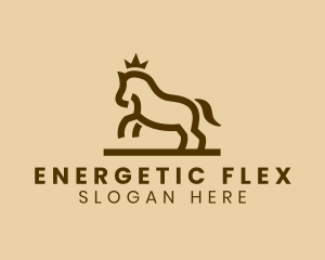 Enterprise Horse Crown logo design