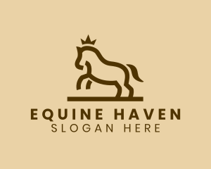 Enterprise Horse Crown logo design