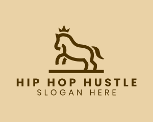 Enterprise Horse Crown logo design