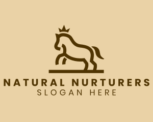 Enterprise Horse Crown logo design