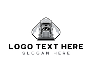 Shipping Truck Vehicle logo