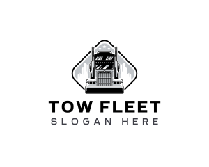 Shipping Truck Vehicle logo design