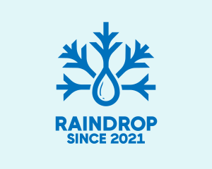 Blue Snowflake Drop  logo