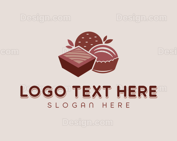 Chocolate Pastry Dessert Logo