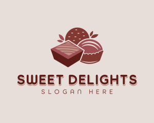 Chocolate Pastry Dessert logo design