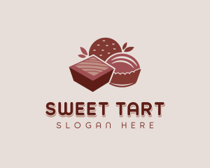 Chocolate Pastry Dessert logo design