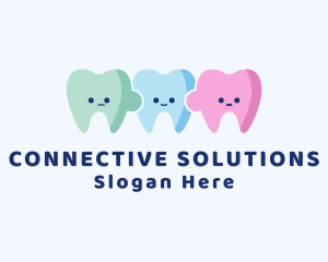 Child Dental Tooth Puzzle Logo