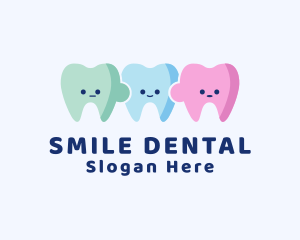 Child Dental Tooth Puzzle logo design