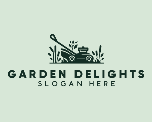 Garden Lawn Mower logo design