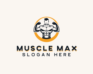 Fitness Bodybuilding Man logo