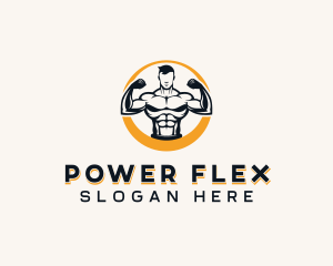 Fitness Bodybuilding Man logo design