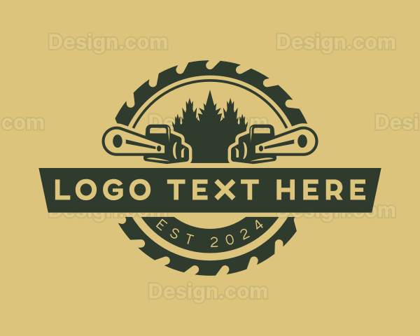 Carpentry Chainsaw Lumberjack Logo