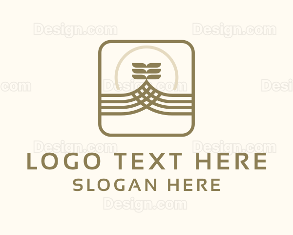 Plant Lawn Gardening Logo