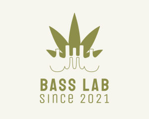 Green Weed Laboratory  logo design