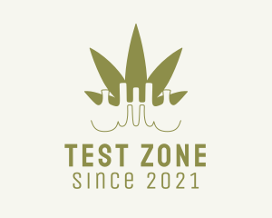 Green Weed Laboratory  logo design